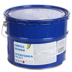 Грунтовка алкидная, Empils, Пром ГФ-021, серая, 12 кг Эмпилс