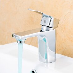 Смеситель для раковины, Frud, короткий излив, с картриджем, хром, R10131