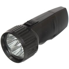 Фонарь ручной, встроенный аккумулятор, Ultraflash, LED 3 859/ 3 857 , зарядка от сети 220 В, пластик, черный, 13374/14020