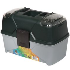 Ящик для инструментов, 12 , 29.5х17х19 см, пластик, Profbox, пластиковый замок, лоток, контейнер, 2 органайзера, Е-30
