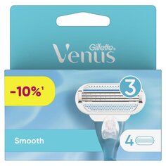 Сменные кассеты для бритв Venus, Smooth, для женщин, 4 шт