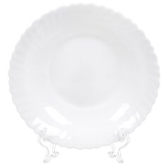 Тарелка суповая, стеклокерамика, 21.5 см, 620 мл, круглая, Белая, Daniks, LHSP85