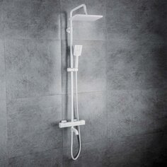 Душевая система для ванны, Gappo, термостатическая, белая, G2491-8