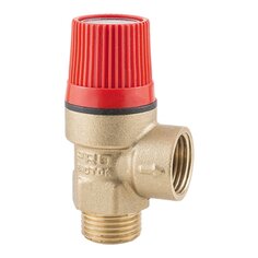 Клапан предохранительный латунь, 1/2", г-ш, 3 бар, ProFactor, PF BS 575-3