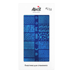 AWIX Professional, Пластина для стемпинга №0118