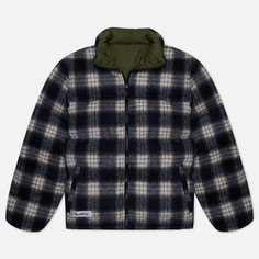 Мужской пуховик Butter Goods Reversible Plaid Puffer, цвет синий, размер M