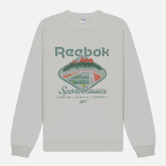 Мужская толстовка Reebok Classic Court Sport Crew Neck, цвет белый