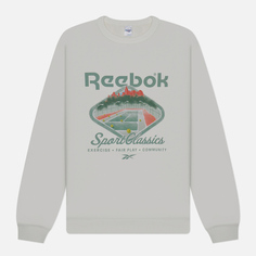 Мужская толстовка Reebok Classic Court Sport Crew Neck, цвет белый, размер XL