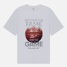 Мужская футболка Reebok Basketball Fame, цвет белый, размер XXL
