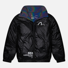 Мужской пуховик Evisu Evisukuro Multi Branding Reversible Down, цвет чёрный
