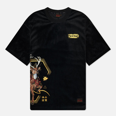 Мужская футболка Evisu Evisu Hot Stamping Foil Deer Digital Print, цвет чёрный, размер S