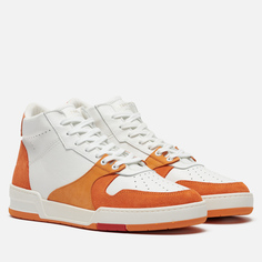 Мужские кроссовки Zespa ZSP24 Nappa/Suede Bicolor, цвет оранжевый