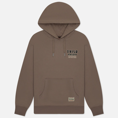 Мужская толстовка Evisu Evergreen Double Kamon Embroidered Hoodie, цвет бежевый
