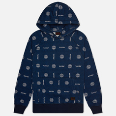 Мужская толстовка Evisu Evisu & Kamon AOP Digital Print Seagull Embroidered Hoodie, цвет голубой, размер S