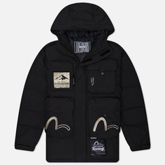 Мужской пуховик Evisu Evisukuro Multi Pockets Down, цвет чёрный