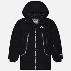 Мужской пуховик Evisu Evisukuro Seamless Hooded Down, цвет чёрный