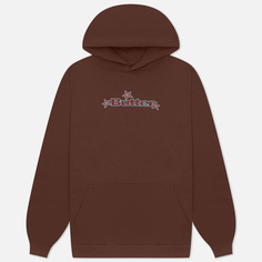 Мужская толстовка Butter Goods Star Logo Hoodie, цвет коричневый, размер XXL