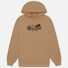 Мужская толстовка Butter Goods Floral Embroidered Hoodie, цвет бежевый, размер L