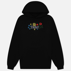 Мужская толстовка Butter Goods Floral Embroidered Hoodie, цвет чёрный, размер M