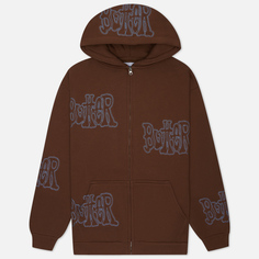 Мужская толстовка Butter Goods Tour Zip-Thru Hoodie, цвет коричневый, размер M