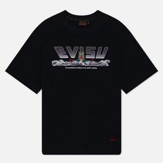 Мужская футболка Evisu Evisu & Wave & Dragon Boat Digital Print, цвет чёрный