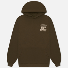 Мужская толстовка Butter Goods All Terrain Hoodie, цвет зелёный, размер M