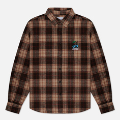 Мужская рубашка Butter Goods Cherry Flannel, цвет коричневый, размер XXL