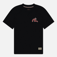 Мужская футболка Evisu Evergreen Hyottoko Festival Daicock Printed, цвет чёрный