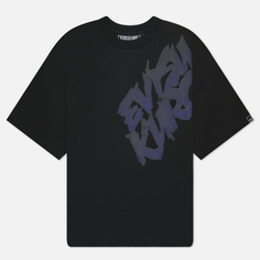 Мужская футболка Evisu Evisukuro With Gradient Print Logo, цвет чёрный, размер S