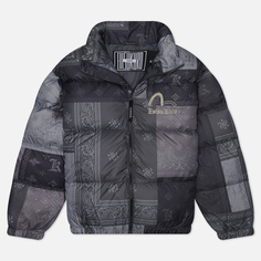 Мужской пуховик Evisu Evisukuro Paisley Printed Down, цвет серый