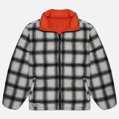 Мужской пуховик Butter Goods Reversible Plaid Puffer, цвет белый