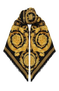 Палантин из шерсти и шелка Versace