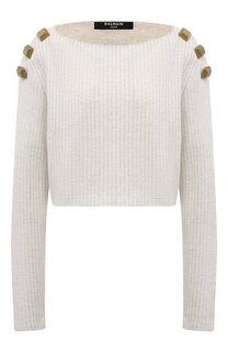Пуловер из вискозы и льна Balmain