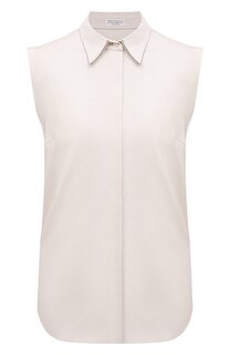 Хлопковая рубашка Brunello Cucinelli