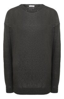 Пуловер изо льна и шелка Brunello Cucinelli
