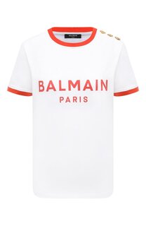 Хлопковая футболка Balmain