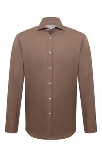 Хлопковая рубашка Brunello Cucinelli