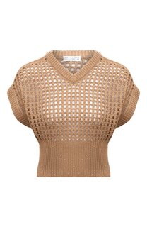 Жилет из шерсти и кашемира Brunello Cucinelli