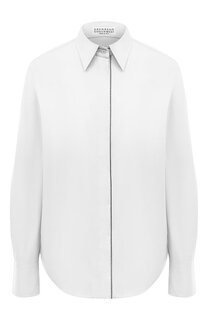 Хлопковая рубашка Brunello Cucinelli