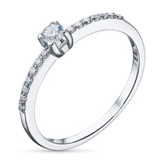 Кольцо из серебра э0612кц05150200_white ЭПЛ Даймонд