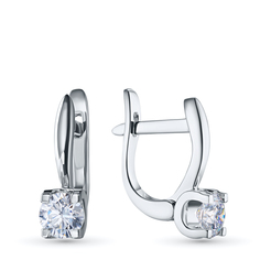 Серьги из белого золота э4712сг08231214_white ЭПЛ Даймонд