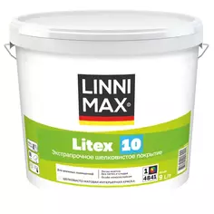 Краска интерьерная Linnimax Litex 10 цвет белый база Б1 9 л Без бренда