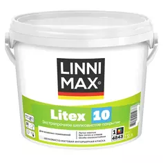 Краска интерьерная Linnimax Litex 10 цвет белый база Б1 2.5 л Без бренда