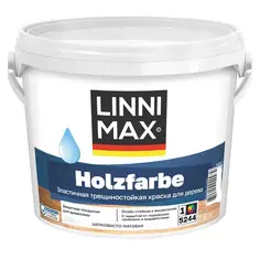 Краска фасадная Linnimax Holzfarbe цвет белый матовая база Б1 2.5 л Без бренда
