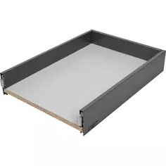 Выдвижной ящик для шкафа 40x10.4x50 см сталь/ЛДСП антрацит Delinia
