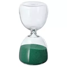 Часы настольные Sands песочные стекло цвет зеленый 15 см Без бренда