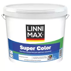 Краска интерьерная Linnimax Super Color цвет белый база Б1 9 л Без бренда