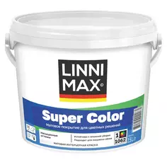 Краска интерьерная Linnimax Super Color цвет белый база Б1 2.5 л Без бренда