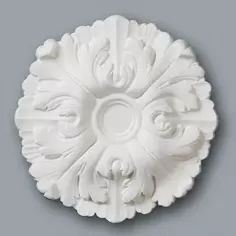 Розетка потолочная полиуретановая М61 D22.5 см Decoflair