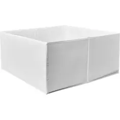Короб для хранения без крышки полиэстер 52x55x25 белый